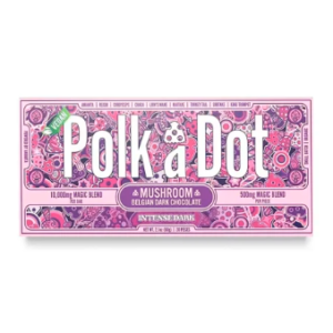 Dark Vegan PolkaDot Magic Mushroom Belgian Chocolate